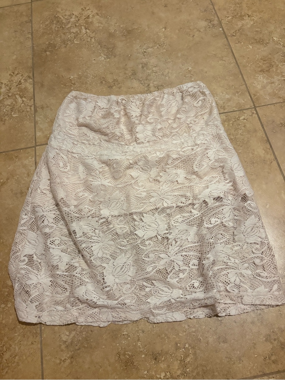 Dorothy Perkins White Lace tube top